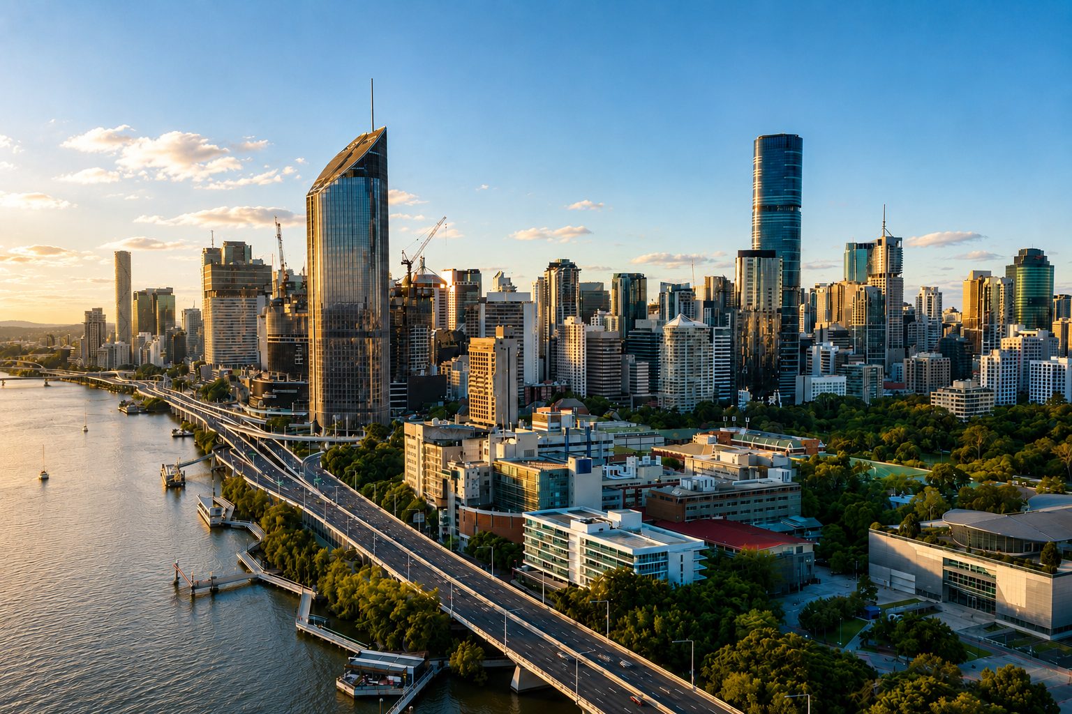 Aerial view of Brisbane, Queensland