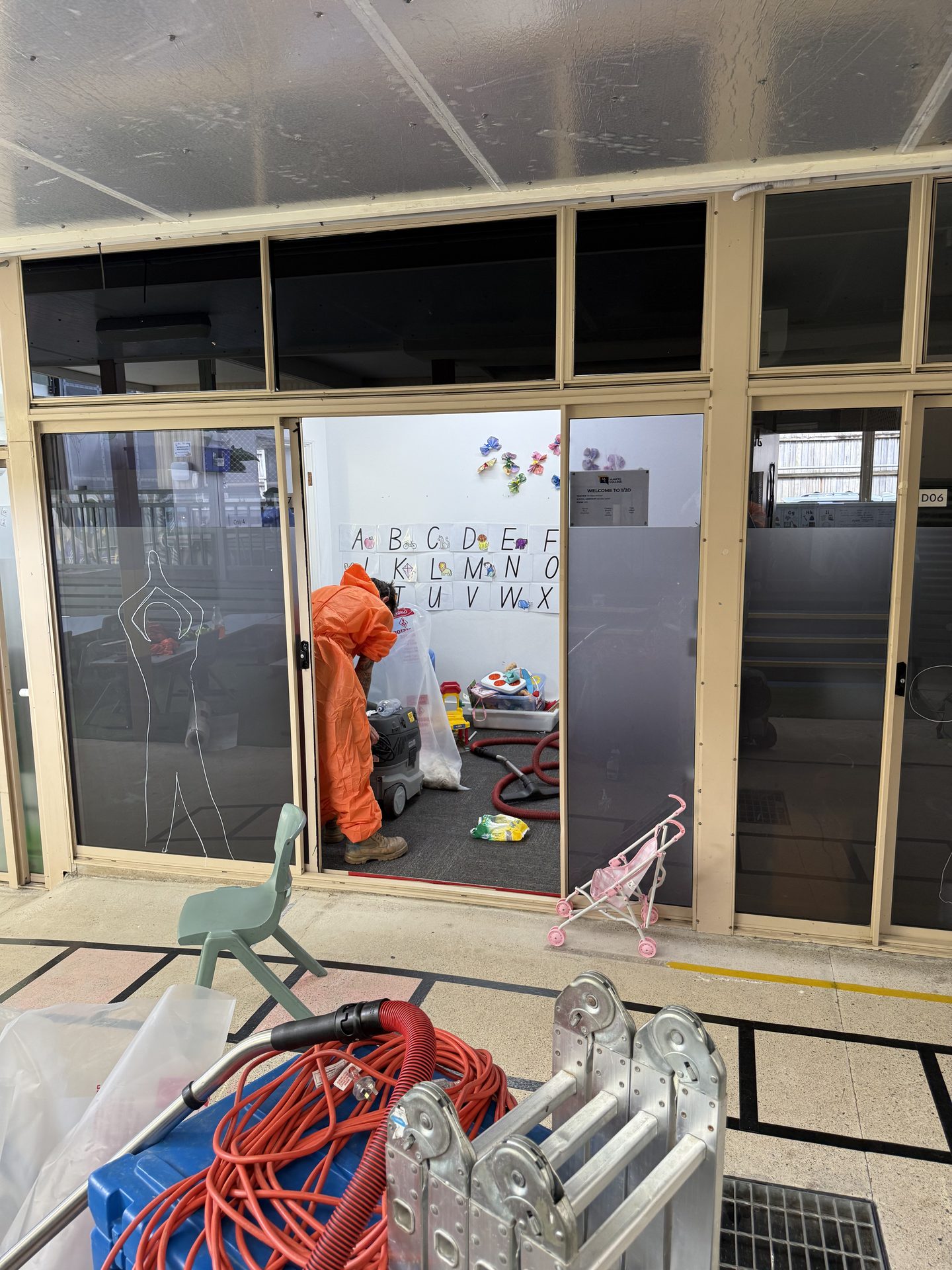 Classroom HEPA vacuuming