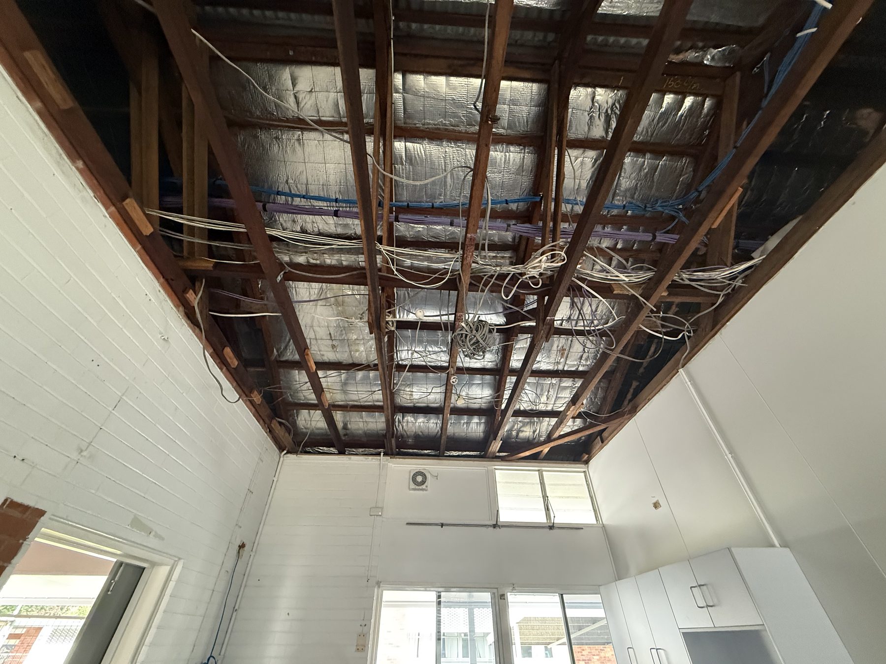 Friable removal complete, cavity cleared