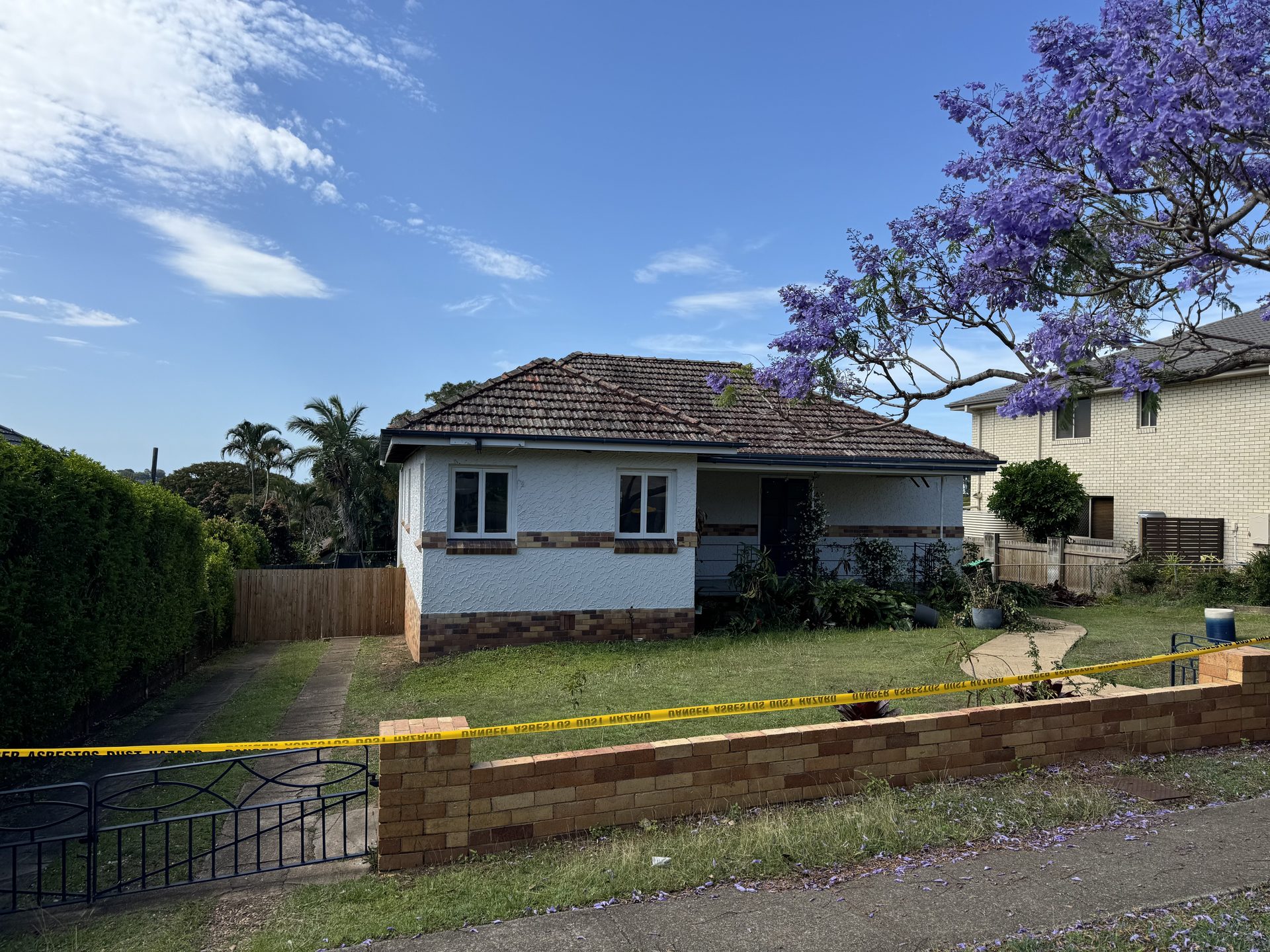 Front elevation exclusion zone